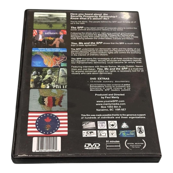 You, Me and the SPP DVD Paul Manly Trading Democracy for Corporate Rule 2009 - Picture 6 of 8